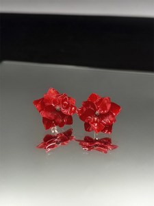 Серьги Красный бархат SG31
